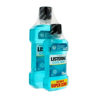 Listerine Cool Mint Płyn do płukania jamy ustnej DUO (500 ml+250 ml)