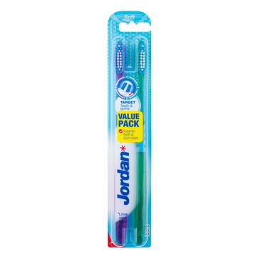 Jordan  Duo Target Teeth & Gums szczoteczka do zębów soft 1 op - 2 szt.