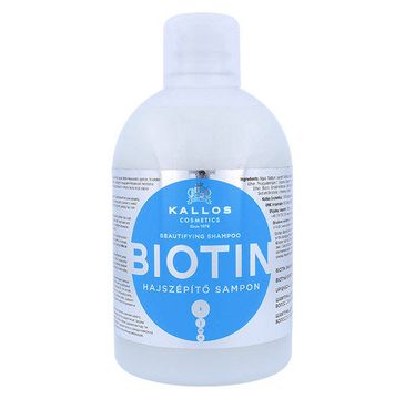 Kallos Biotin Beautifying Shampoo upiększający szampon do włosów słabych i pozbawionych blasku 1000ml