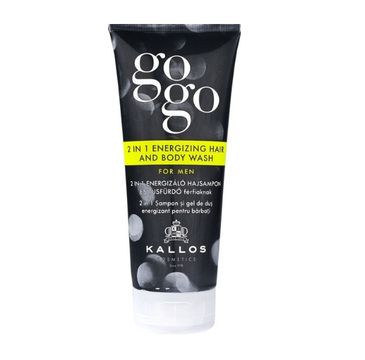 Kallos GoGo 2 in 1 Energizing Hair and Body Wash szampon do włosów i żel do ciała dla mężczyzn 200ml