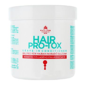 Kallos Hair Pro-Tox Leave - In Conditioner odżywka do włosów z keratyną kolagenem i kwasem hialuronowym 250ml