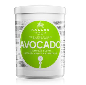 Kallos KJMN Avocado Pre-Shampoo Intensive Treatment Mask intensywna maska regenerująca do włosów 100ml
