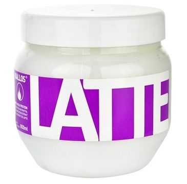 Kallos Latte Hair Mask With Milk Protein maska do włosów zniszczonych zabiegami chemicznymi 800ml