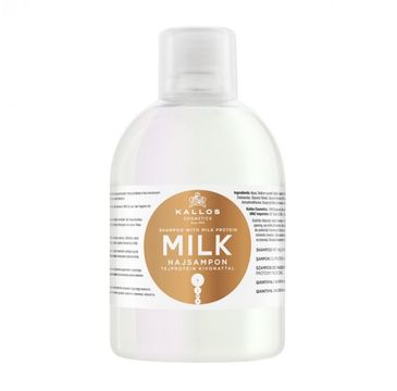 Kallos Milk Shampoo With Milk Protein szampon z wyciągiem proteiny mlecznej do włosów suchych i zniszczonych 1000ml