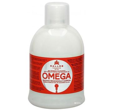 Kallos Omega Rich Regenerating Shampoo With Omega-6 Complex And Macadamia Oil regenerujący szampon z kompleksem omega-6 i olejem makadamia 1000ml