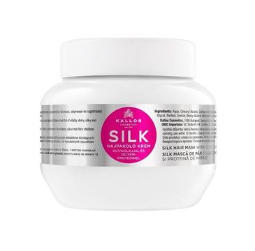 Kallos Silk Hair Mask With Olive Oil And Silk Protein jedwabna maska do włosów z proteinami oliwy z oliwek i jedwabiu 275ml