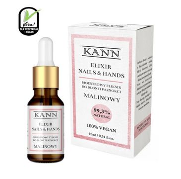 KannElixir Nails & Hands bioestrowy eliksir do dłoni i paznokci Malinowy (10 ml)