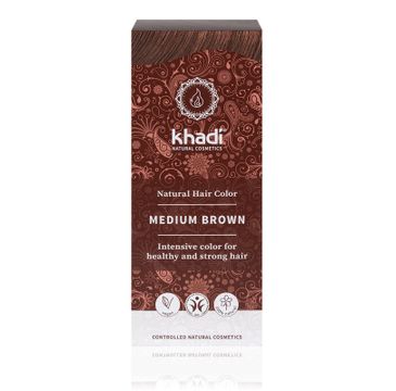 Khadi Natural Hair Colour henna do włosów Średni Brąz (100 g)