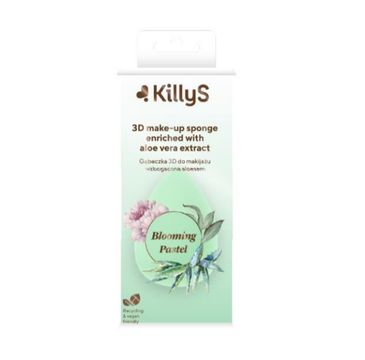 KillyS Blooming Pastel 3D Make-up Sponge gąbeczka 3D do makijażu wzbogacona ekstraktem z aloesu (1 szt.)