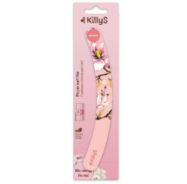 KillyS Blooming Pastel Paper Nail File papierowy pilnik do paznokci banan 180/240 Brzoskwiniowy (1 szt.)