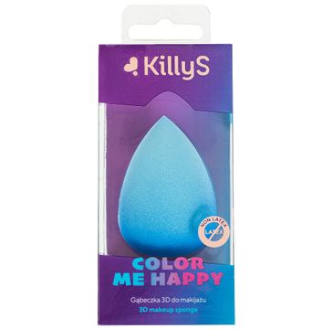 KillyS Color Me Happy gąbeczka 3D do makijażu Niebieska