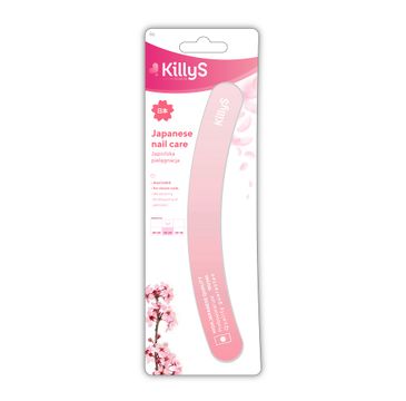 KillyS – Japanese Nail Care pilnik do paznokci banan 180/240 Różowy (1 szt.)