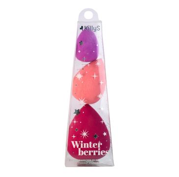 KillyS Winter Berries zestaw gąbeczek do makijażu 3szt.