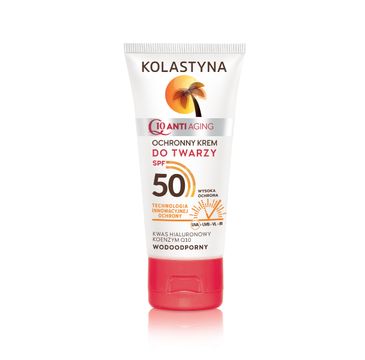 Kolastyna Opalanie Anti Aging krem ochronny do twarzy wodoodporny SPF50 50 ml