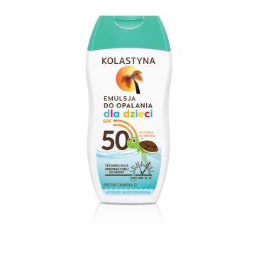 Kolastyna Opalanie emulsja do opalania dla dzieci wysoko wodoodporna SPF50 150 ml