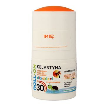 Kolastyna Opalanie Ochronny Roll-on na słońce dla dzieci SPF30 50 ml