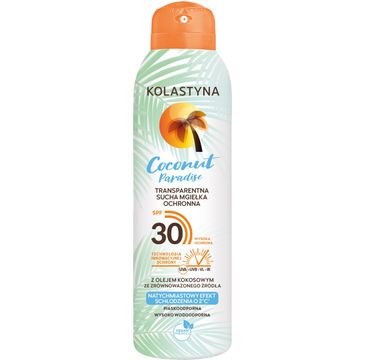 Kolastyna Transparentna sucha mgiełka ochronna do ciała Coconut Paradise SPF30 (150 ml)