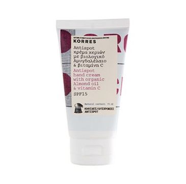 Korres Antispot Hand Cream SPF15 krem do rąk z olejkiem migdałowym i witaminą C (75 ml)