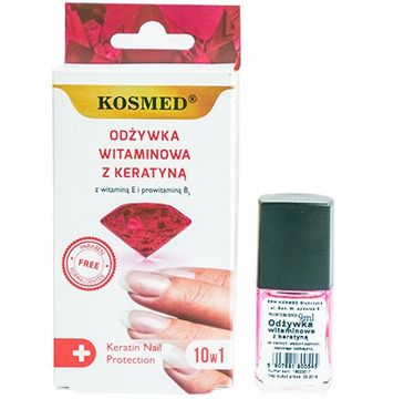 Kosmed odżywka do paznokci witaminowa z keratyną (10w1 9 ml)