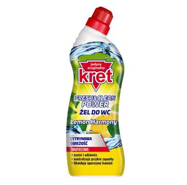 Kret Fresh&Clean Power żel do WC Lemon Harmony 700g