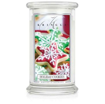 Kringle dandle Duża świeca zapachowa z dwoma knotami Holiday Cookies (623 g)