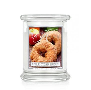 Kringle Candle średnia świeca zapachowa z dwoma knotami - Apple Cider Donut (411 g)