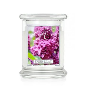 Kringle Candle średnia świeca zapachowa z dwoma knotami - Fresh Lilac (411 g)