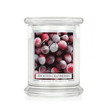 Kringle Candle średnia świeca zapachowa z dwoma knotami - Frosted Cranberry (411 g)