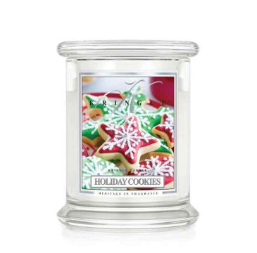 Kringle Candle średnia świeca zapachowa z dwoma knotami - Holiday Cookies (411 g)