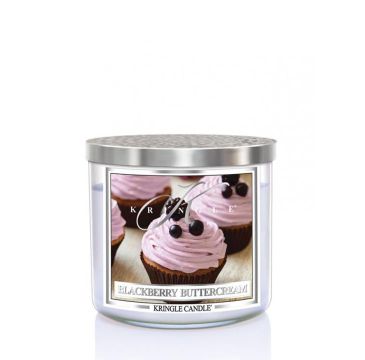 Kringle Candle Tumbler świeca zapachowa z trzema knotami - Blackberry Buttercream (411 g)