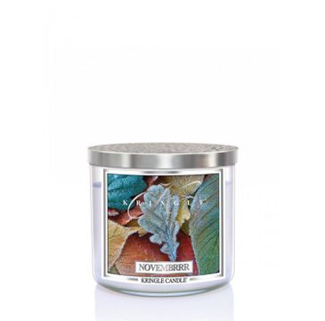 Kringle Candle Tumbler świeca zapachowa z trzema knotami - Novembrrr (411 g)