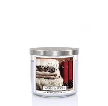 Kringle Candle Tumbler świeca zapachowa z trzema knotami - Warm and Fuzzy (411 g)