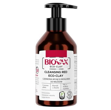 Biovax Eco-Clay czerwona myjąca ekoglinka do włosów (200 ml)