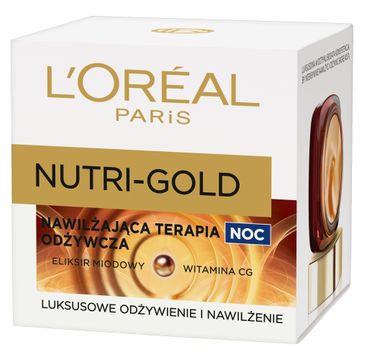 L'Oreal Paris Nutri Gold Nawilżająca Terapia Odżywcza – krem do twarzy na noc (50 ml)