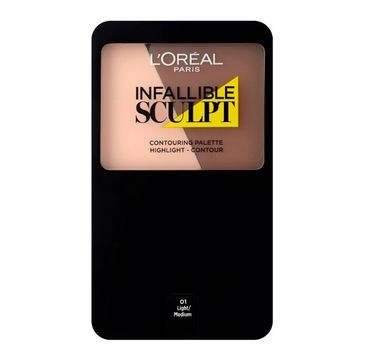 L'Oreal Infallible Sculpt Contouring Palette paleta do konturowania rysów twarzy 01 Light/Medium (10 g)