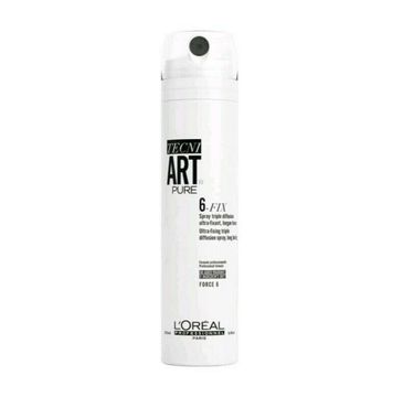 L'Oreal Professionnel Tecni Art Pure 6-Fix Ultra-Fixing Triple Diffusion Spray lakier do włosów Force 6 250ml