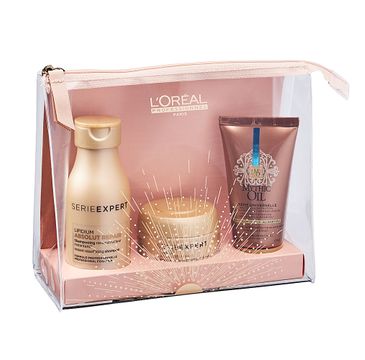 L'Oreal Professionnel Zestaw Absolut Repair szampon 100ml + Absolut Repair maska 75ml + Mythic Oil krem 50ml