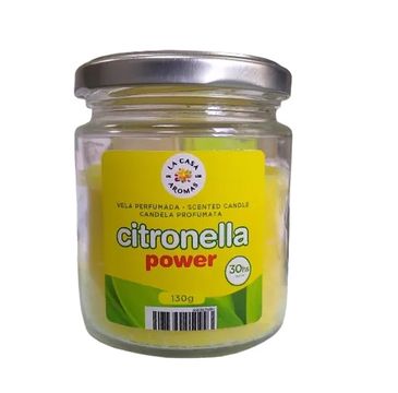 La Casa de los Aromas Citronella świeca o zapachu trawy cytrynowej 130g