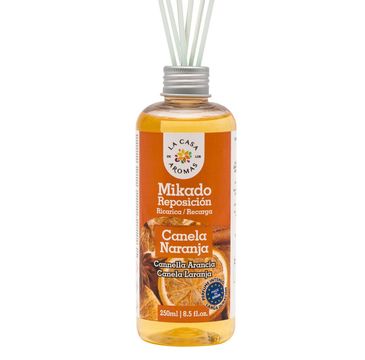 La Casa de los Aromas Mikado Reposicion olejek zapachowy zapas Cynamon i Pomarańcza (250 ml)