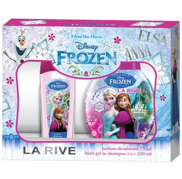 La Rive Disney Frozen Zestaw prezentowy dezodorant perfumowany 75 ml + żel do kąpieli 2w1 250 ml
