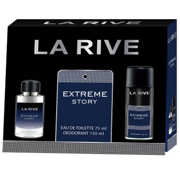 La Rive for Men Extreme Story Zestaw prezentowy woda toaletowa 75 ml + dezodorant 150 ml