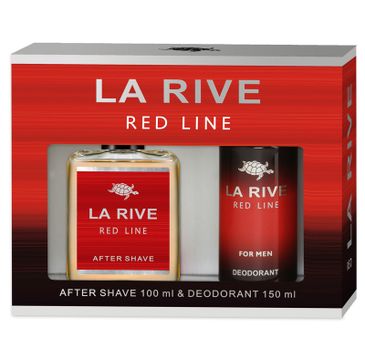 La Rive for Men Red Line zestaw woda po goleniu 100 ml + dezodorant 150 ml