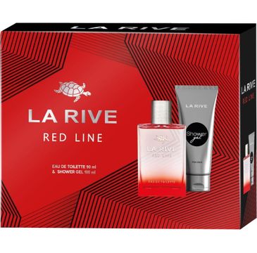 La Rive for Men Zestaw prezentowy Red Line woda toaletowa (90 ml) + żel pod prysznic (100 ml)