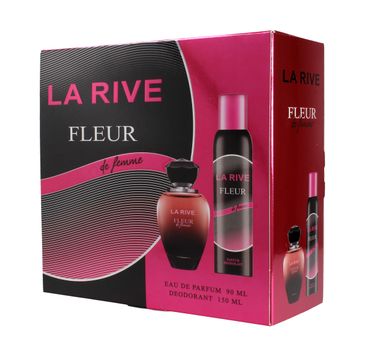 La Rive for Woman Fleur De Femme Zestaw prezentowy (woda perfumowana 90 ml+deo spray 150 ml)