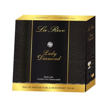 La Rive for Woman Lady Diamond zestaw woda perfumowana dla kobiet 75 ml dezodorant 150 ml
