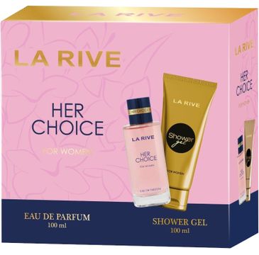 La Rive for Woman Zestaw prezentowy Her Choice woda perfumowana (100 ml) + żel pod prysznic (100 ml)