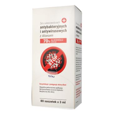 Laboratoire L'ideal Parisien – Żel antybakteryjny z aloesem (80 szt. x 3 ml)