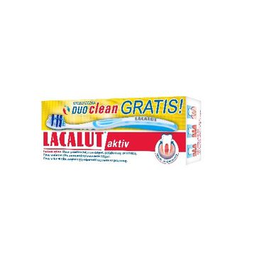Lacalut Activ pasta do zębów parodontoza 75 ml szczoteczka duo clean 1 szt.