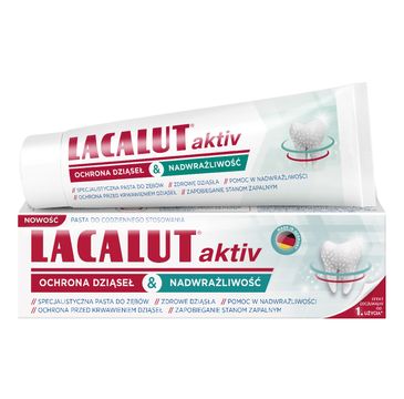 Lacalut Pasta do zębów Activ&Sensitiwe ochrona dziąseł&nadwrażliwość (75 ml)