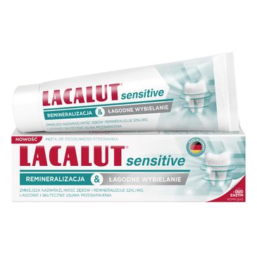 Lacalut – Pasta do zębów Sensitive Remineralizacja & Łagodne Wybielanie (75 ml)
